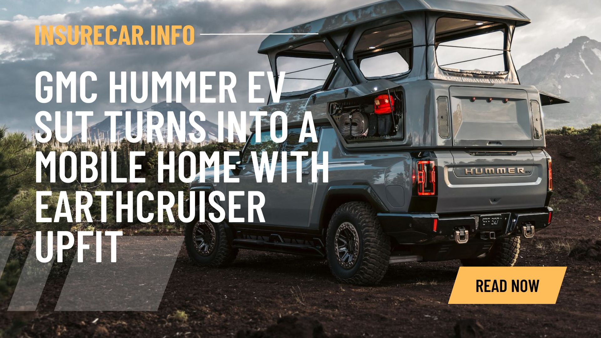 GMC Hummer EV SUT Turns into a Mobile Home with EarthCruiser Upfit